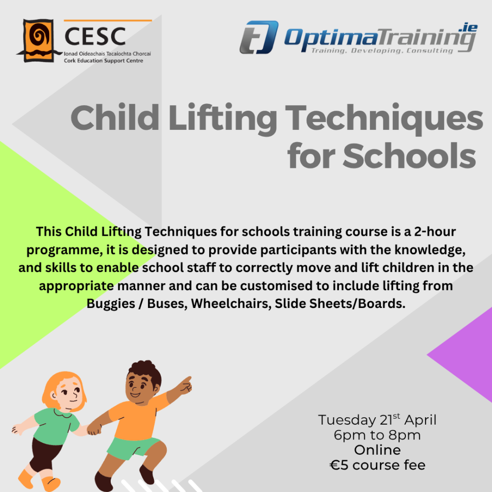 child lifting techniques for schools april 2026