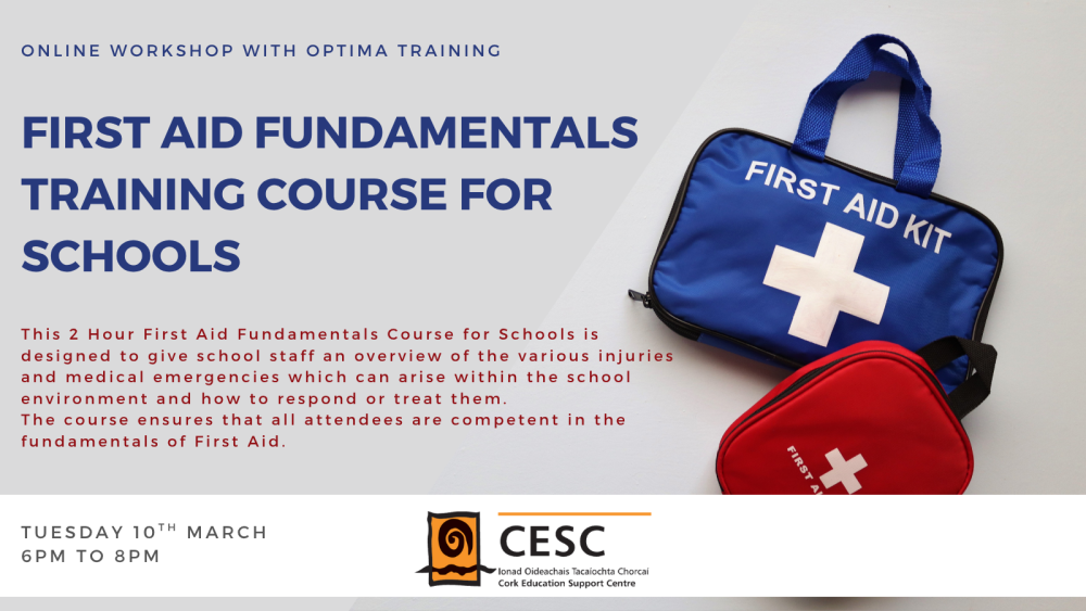 first aid fundamentals training courses for schools march 2026 1