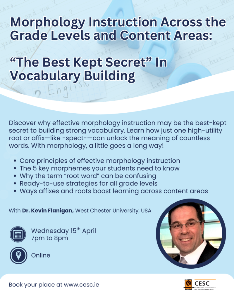 morphology instruction across the grade levels and content areas