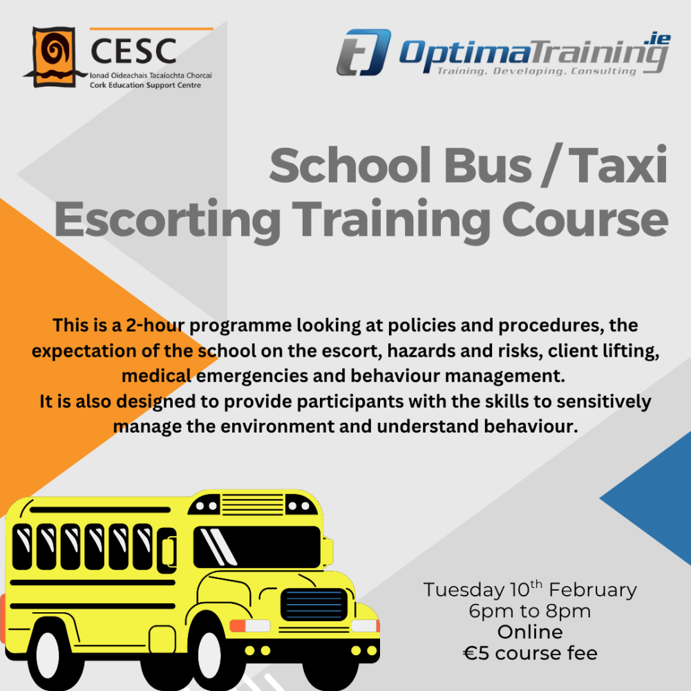 school bus taxi escorting training course feb 2026