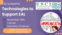 ESCI webinar - Technologies to Support EAL